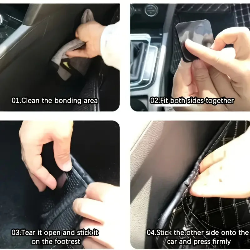 100/2pc New Carpet Fixing Stickers Double Faced High Adhesive Car Carpet Fixed Patches Home Floor Foot Mats Anti Skid Grip Tapes