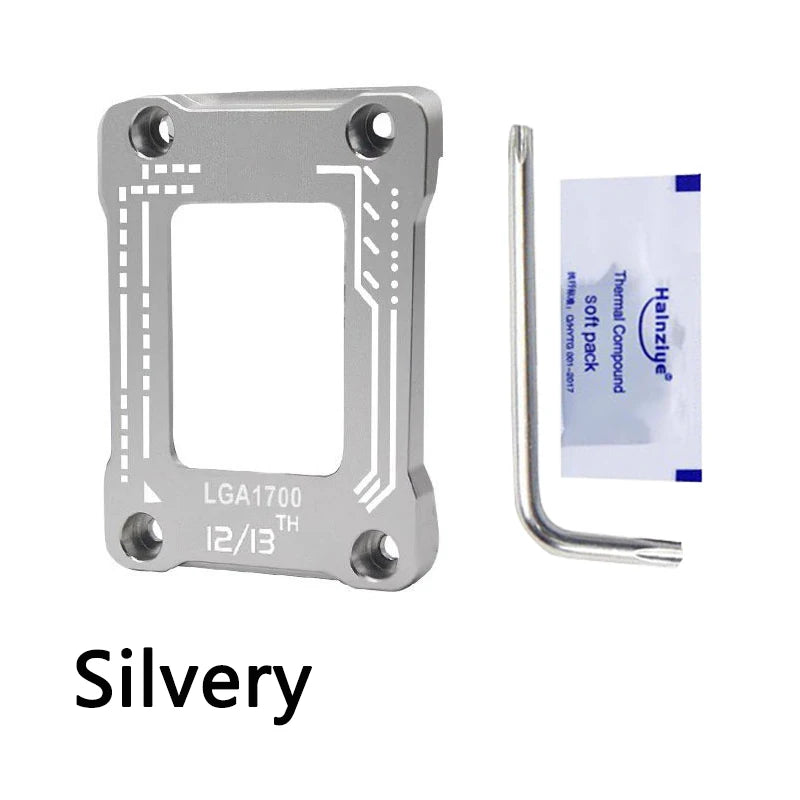 LGA1700 Socket Anti Bending Buckle CPU Bending Corrector Frame Aluminum CPU LGA 1700 Fastener For LGA1700 Motherboard