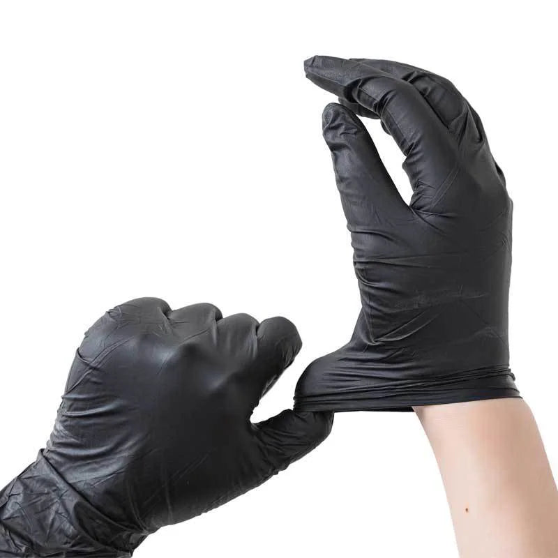 20/50/100PCS Disposable Black Nitrile Gloves for Household Use Latex Free Powder Free Cleaning Gloves Tattoo  Hairdressing Tools