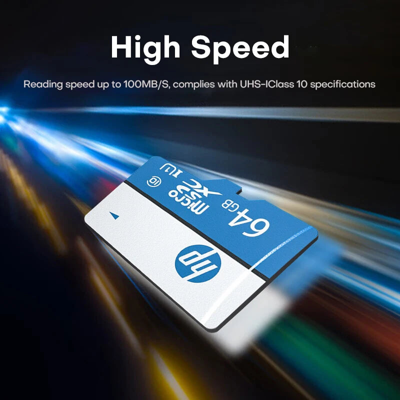 HP Memory Card 32GB Micro SD Card For Driving Recorder Mobile Phone PC Earphone Speaker HD Camera Game Switch