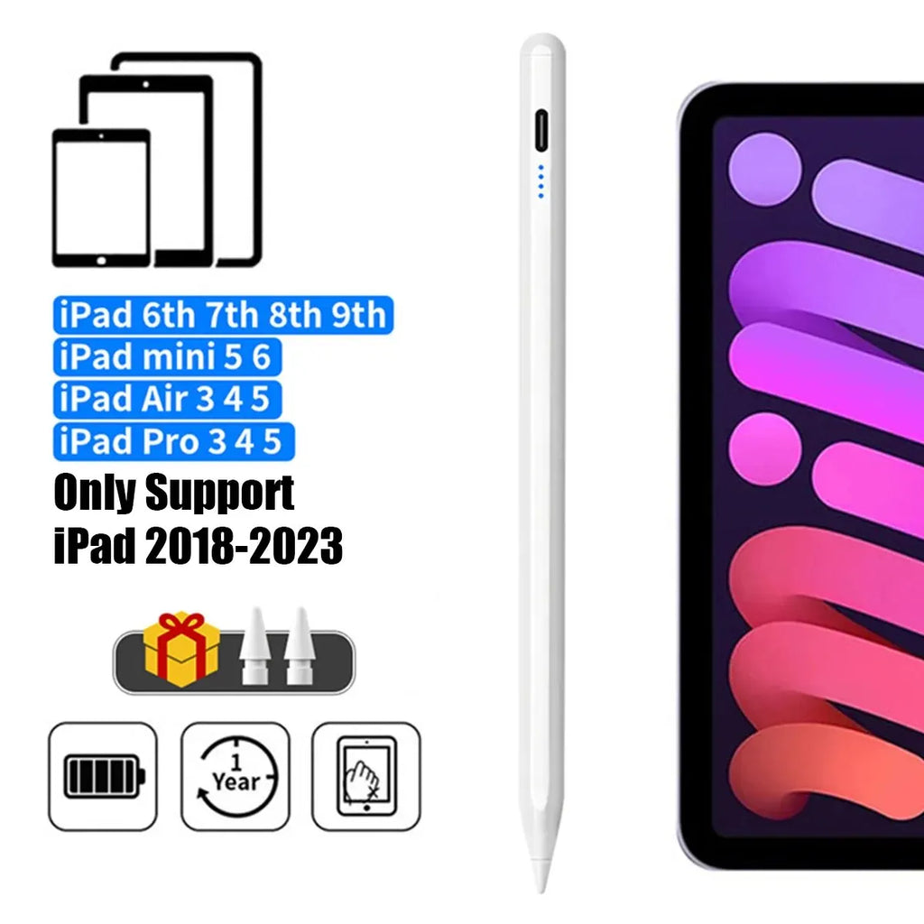 For Apple Pencil 2 Wireless Charging Palm Rejection Stylus Pen for iPad Air 4 5 Pro 11 12.9 Mini 6 Accessories for iPad Pencil