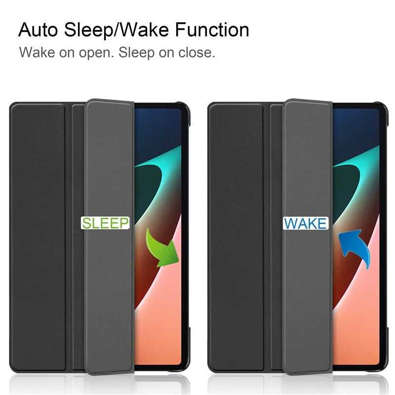 For Funda Xiaomi Mi Pad 8 7 6 Pro 5 11.2 Case Redmi pad SE 11 10.6 8.7 12.1 Auto Wake up & Sleep Silicone Cover Support Charging