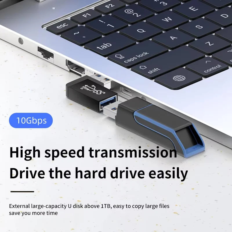90 Degree USB 3.0 Male to Female Right Angle Extension Adapter USB Upward Elbow Adapter 10Gbps For Laptop PC Connector Converte