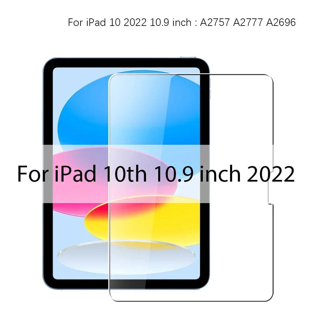 3PCS Tempered Glass For Ipad Pro 13 12.9 11 6th M4 M2 2024 Air 5 4 3 2 1 9 9th 10 10th Gen Mini 6 10.9 10.2 9.7 Screen Protector