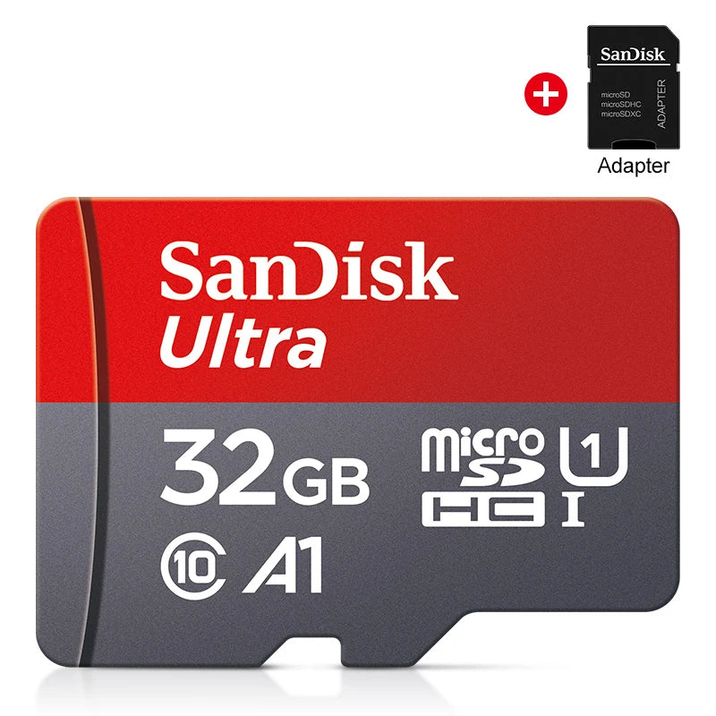 100% Original SanDisk Micro tf Card 256GB 128GB 64GB 32GB A1 Class 10 Memory Card UHS-1 TF Flash Card for Samrtphone/PC