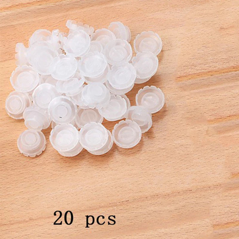 100pcs Disposable Individual Eyelash Glue Holder Grafting Eyelashes Blossom Cup Rings Eyelash Extension Adhesive Stand Holder