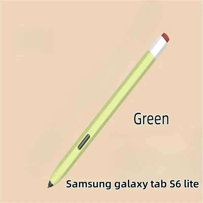 Silicone Pencil Case Tablet Touch Stylus Pen Cover Solid Colour for Samsung Galaxy Tab S6 Lite S7 FE S8 Ultra S9 Plus