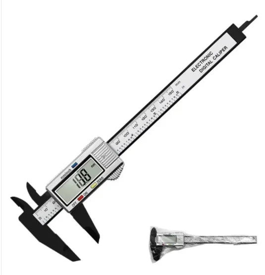 150mm 100mm Electronic Digital Caliper Carbon Fiber Dial Vernier Caliper Gauge Micrometer Measuring Tool Digital Ruler