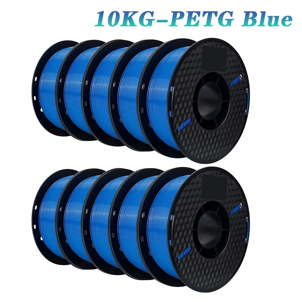10KG PLA Filament PETG 3d Filament 1.75mm For 3D Printer Filament 10rolls/set Mixed colors and materials FDM Printing Fast Ship