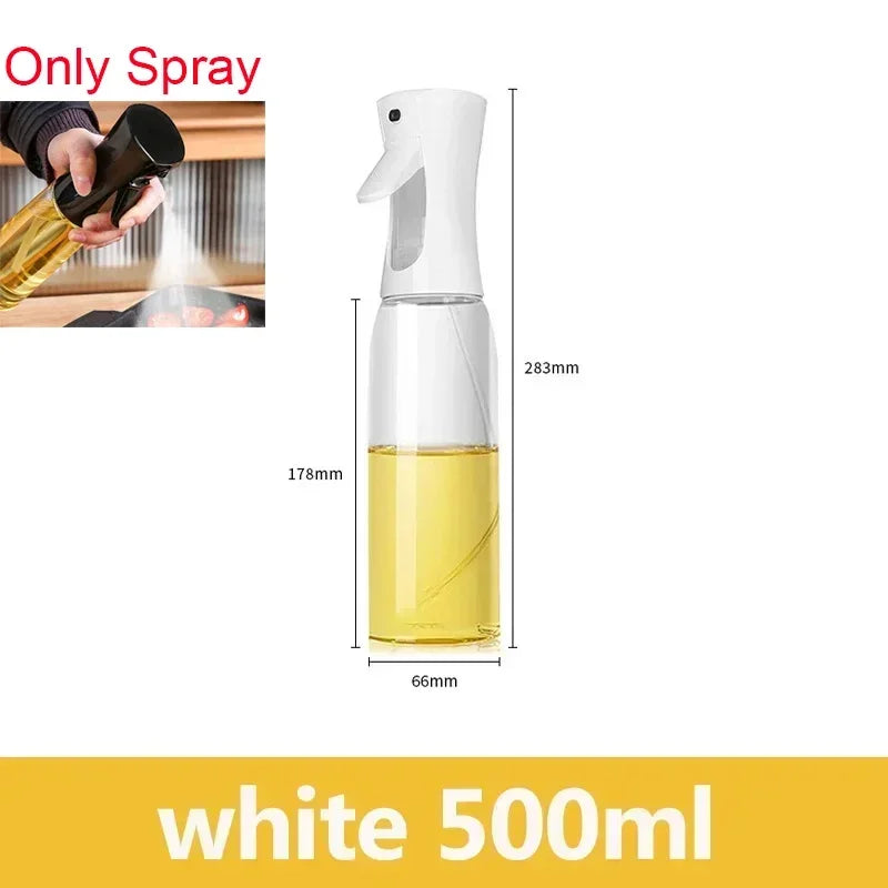 Olive Oil Mister Spray Bottle for Cooking - Cooking Oil Spray Bottle  Air Fryer Accessories - Refillable Glass Dispenser