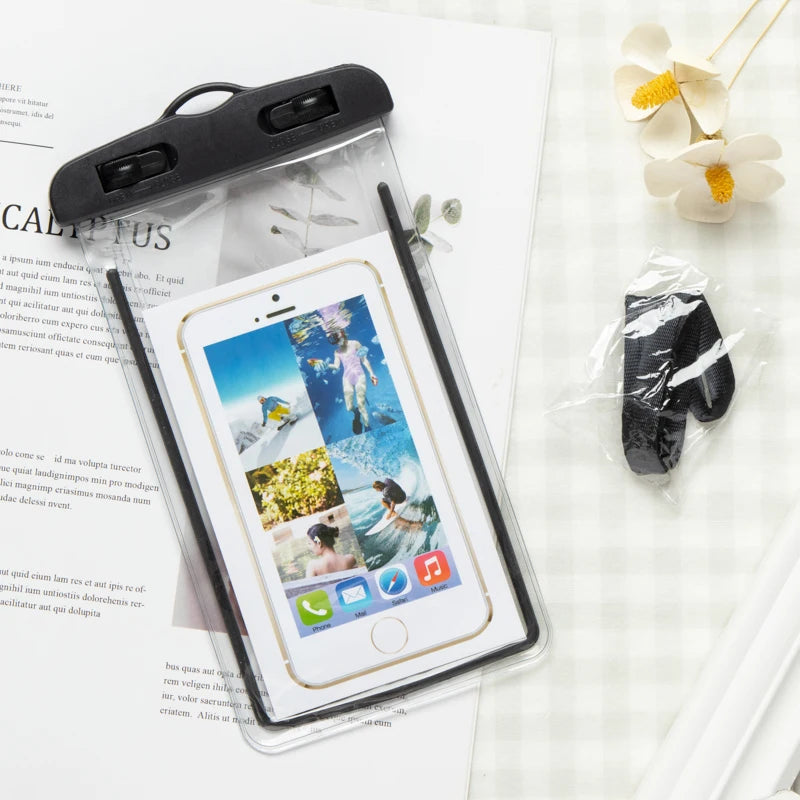 Floating Airbag Waterproof Swim Bag Phone Case For iPhone 11 12 13 14 Pro Max Samsung S23 S22 Xiaomi 13 Huawei P30 20 Lite Cover