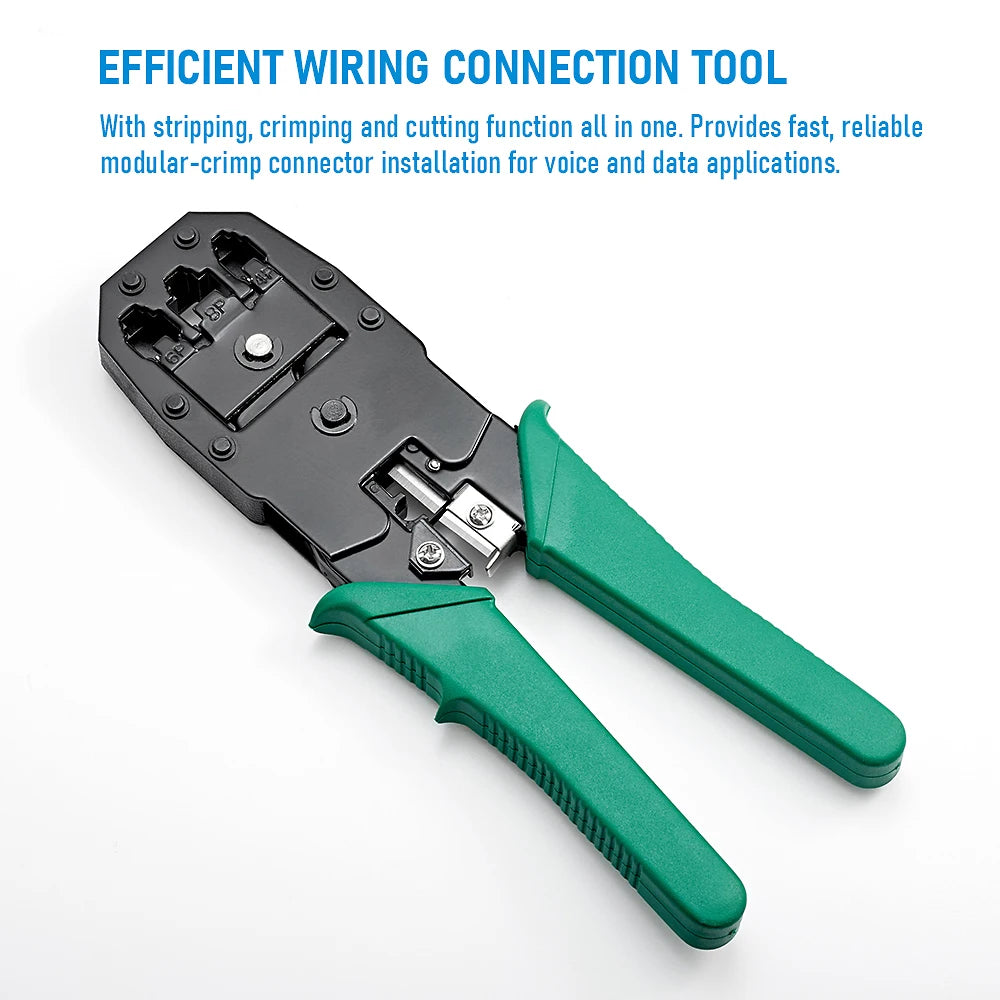 RJ45 Crimper RJ11 RJ45 Crimping Tool Ethernet Network LAN Cable Crimper Cutter Stripper Plier for 6P 8P RJ11 RJ12 RJ45