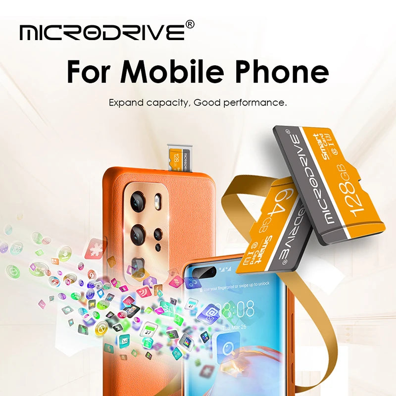 Micro TF/SD Card 128GB Class 10 16GB 32GB 64GB 256GB Memory Cards for Camare Phone Mini TF Card