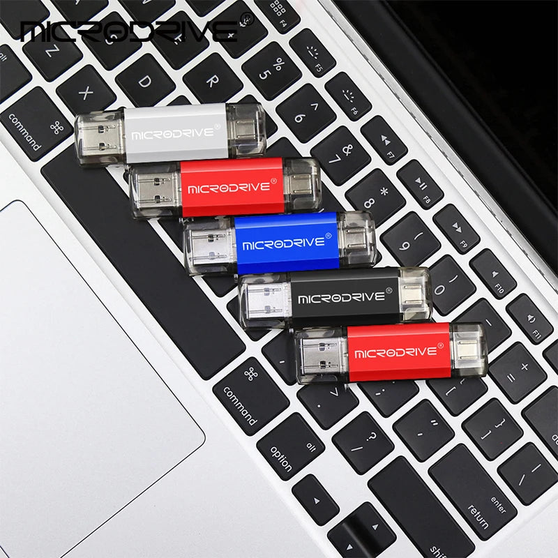 Pendrive Type C OTG USB Flash Drive 128GB 64GB 32GB 16GB 8GB 4GB USB Memory Stick 2.0 Pendrive High Speed for Type-C Device