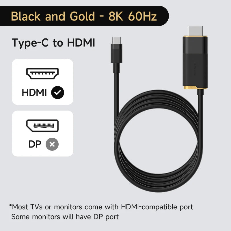 Hagibis Switch Dock for Nintendo Switch/OLED/Switch2 USB C to HDMI Cable Adapter 8K@60Hz HDR 100W PD for Laptop SteamDeck ROG