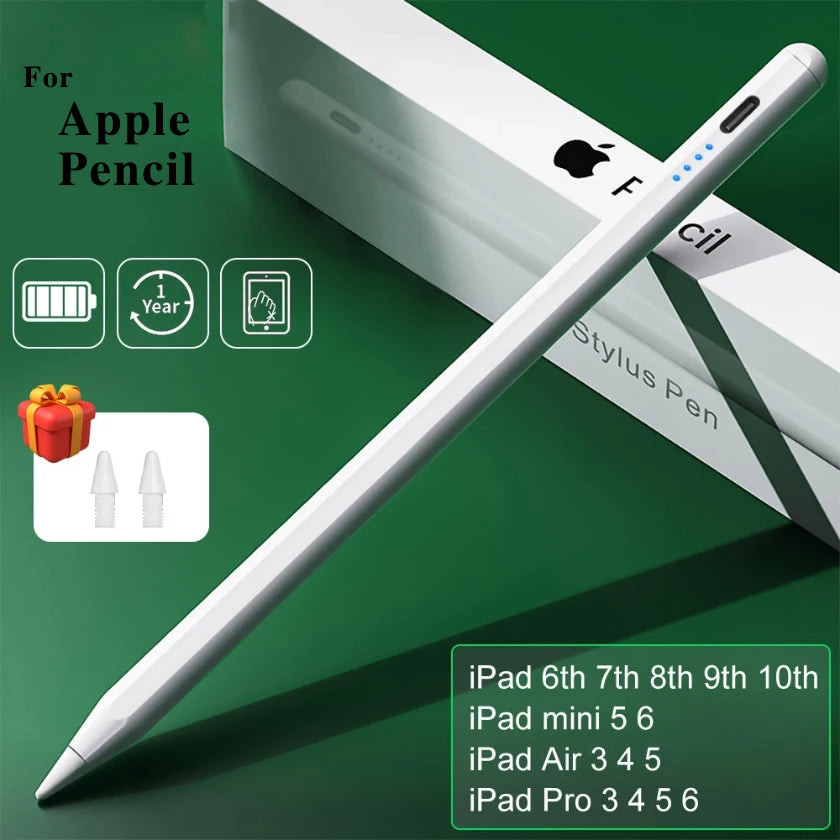 For Apple Pencil 2 Wireless Charging Palm Rejection Stylus Pen for iPad Air 4 5 Pro 11 12.9 Mini 6 Accessories for iPad Pencil