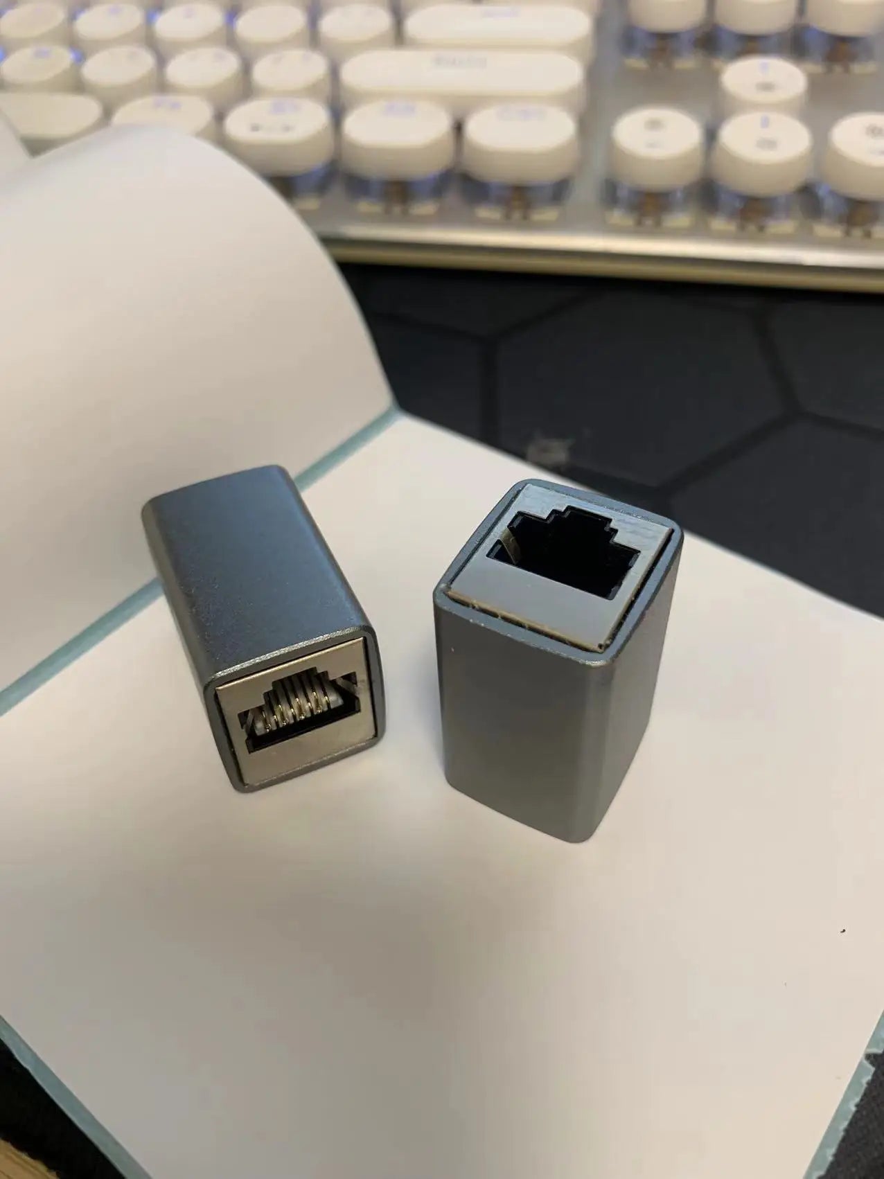 RJ45 Coupler Ethernet Extender 10Gbps, Cat7 Ethernet Coupler Female to Female Connector for Cat7/ Cat6/ Cat5e Cable