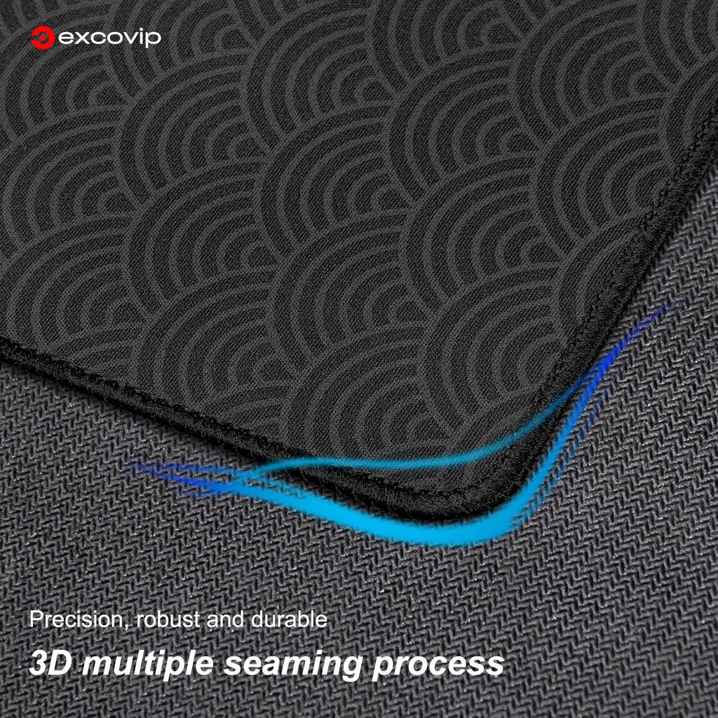 EXCO Gaming Mouse Pad with Stitched Edge Small Office Mousepad Smooth Non-Slip Rubber Base for Laptop Computer Portable Washable