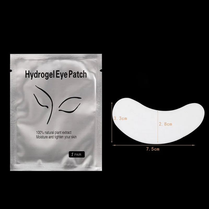 50 Pairs Eyelash Pad Gel Patch Grafting Lashes Under Eye Patches Eyelash Extension Paper Sticker Application Women Makeup Tools