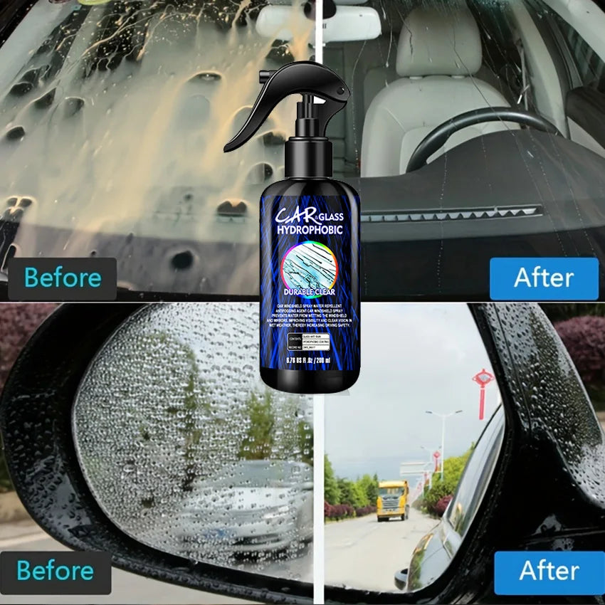 Cars Glass Anti-Rain Spray Auto Water repellent Coating Agent Waterproof Rainproof Anti-fog Glass Cleaner Auto Windshield Clear