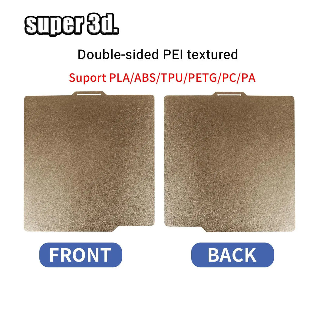 Magnetic PEI Powder Sheet 235/250/310/350/220mm Double Sided Spring Steel Sheet Textured For Ender 3 CR10 P1P SW-X1 Build Plate