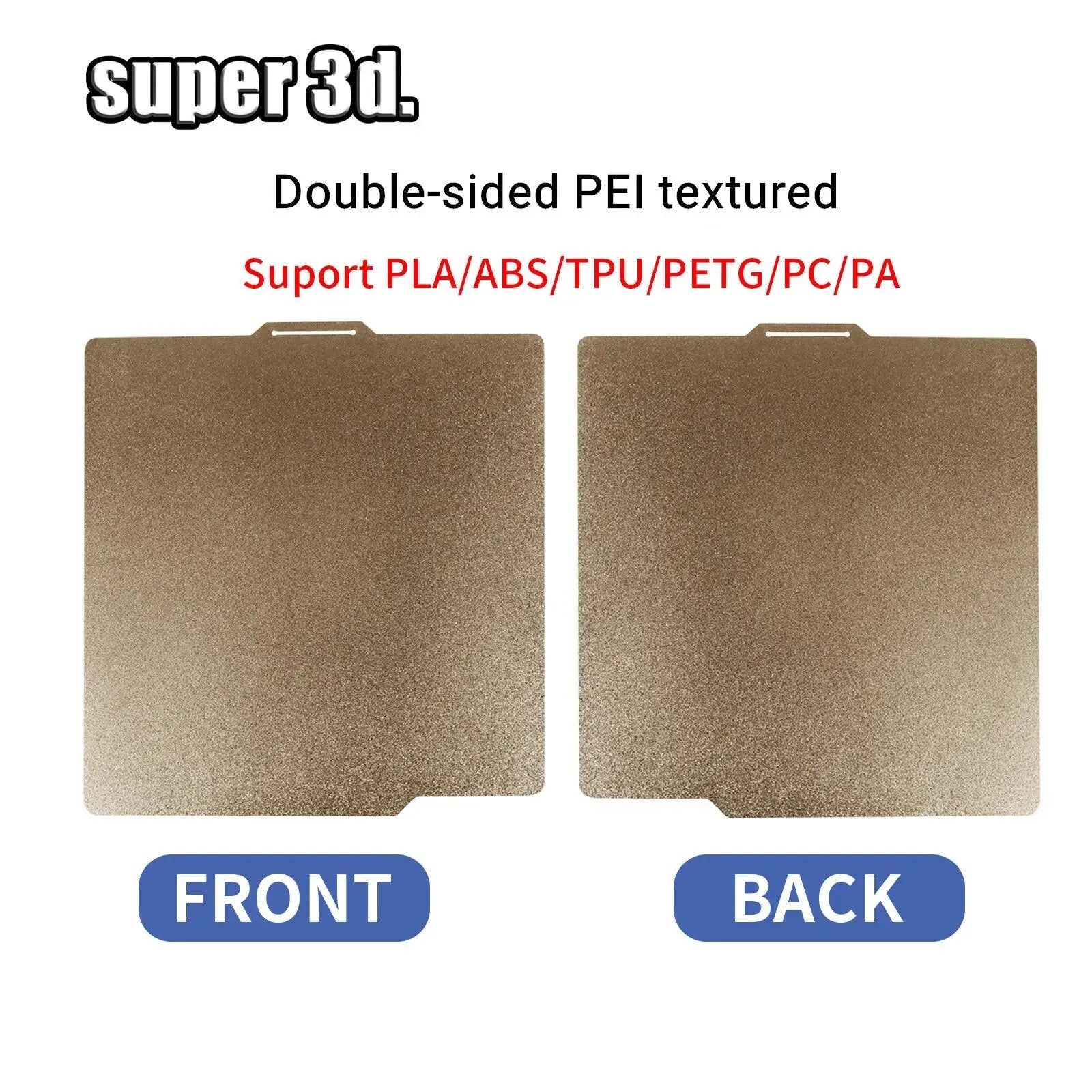 Magnetic PEI Powder Sheet 235/250/310/350/220mm Double Sided Spring Steel Sheet Textured For Ender 3 CR10 P1P SW-X1 Build Plate