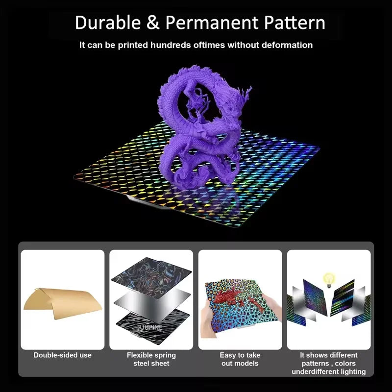 Bambu Lab Build Plate X1carbon PEI Plate smooth bamboo plate lab 257x257mm build plate A1 X1 For bambu lab P1S P1P smooth pei