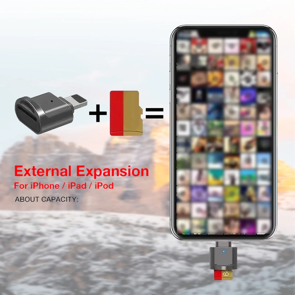 Micro TF SD Card Reader Converter For IPhone IPad OTG To Micro SD Card Reader Viewer Adapter Memory Card Reading Support IOS 13
