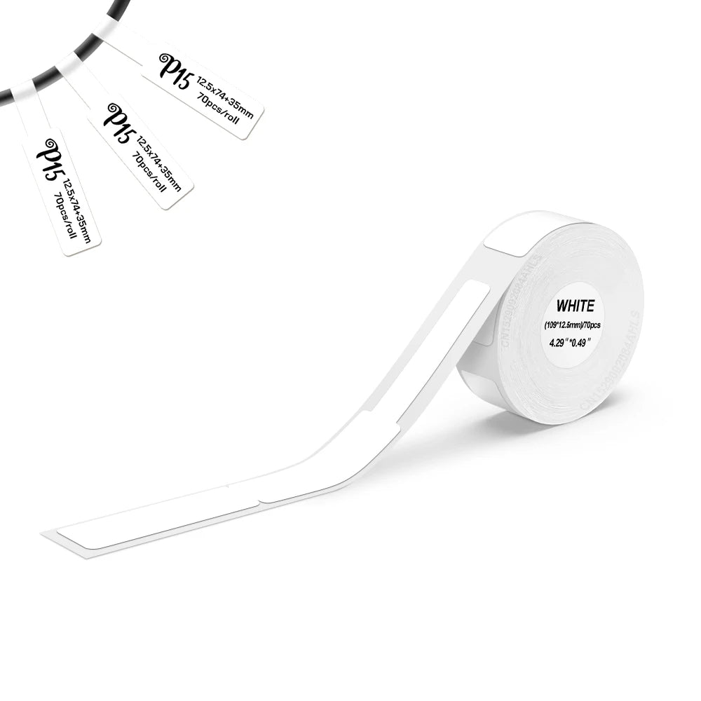 Portable Mini Printer Marklife P12 Thermal Printer Adhesive Sticker Labeling Machine P12 Label Maker or 1PK Continues Label Tape