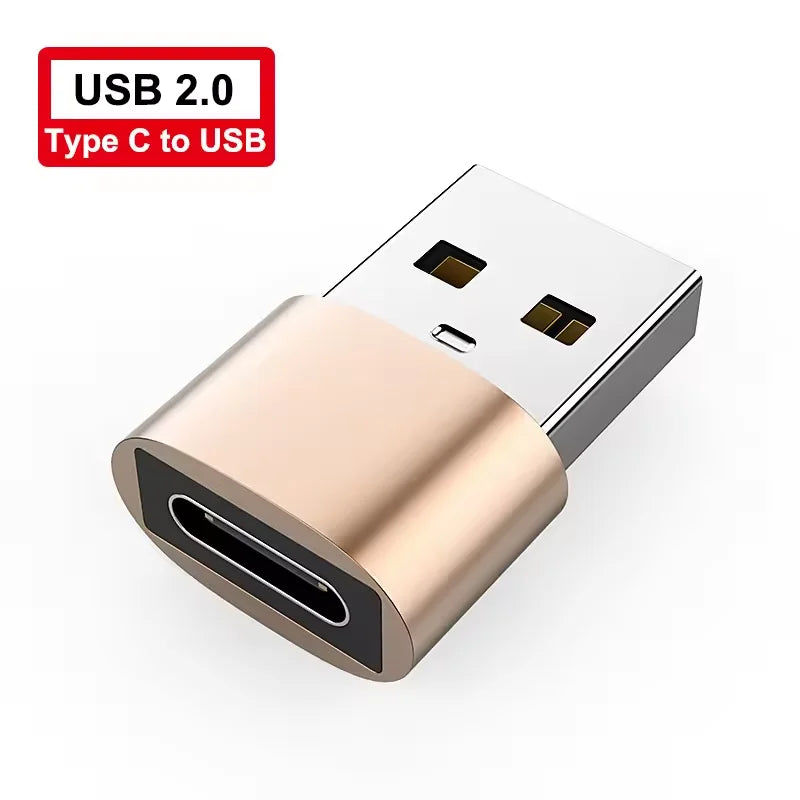 NNBILI 5pcs OTG USB to USBC Adapters Durable Metallic Build Universal Compatibility Including Macbook Samsung S24 IWatch AirPods