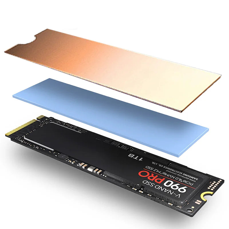 Coolcirc M.2 SSD solid state radiator All-aluminum Ultra-thin with heat pad Anodized Sandblasted For M.22280 hard disk