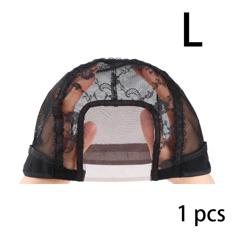 Lace Wig Caps for Making Wigs with Adjustable Strap on the Back Weaving Hairnets Swiss Lace Wig Cap (SIZE:SML)