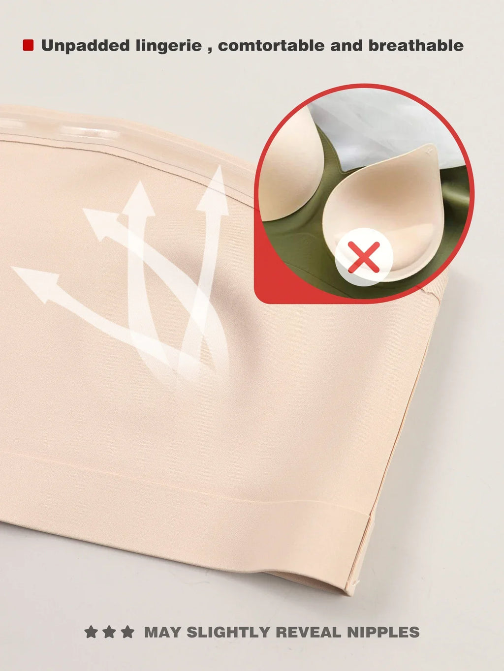 Sexy Seamless Strapless Tube Top Bra Women's Half Cup Ultra Thin Silicone Non-slip Underwear Off-the-shoulder Dress Lingerie