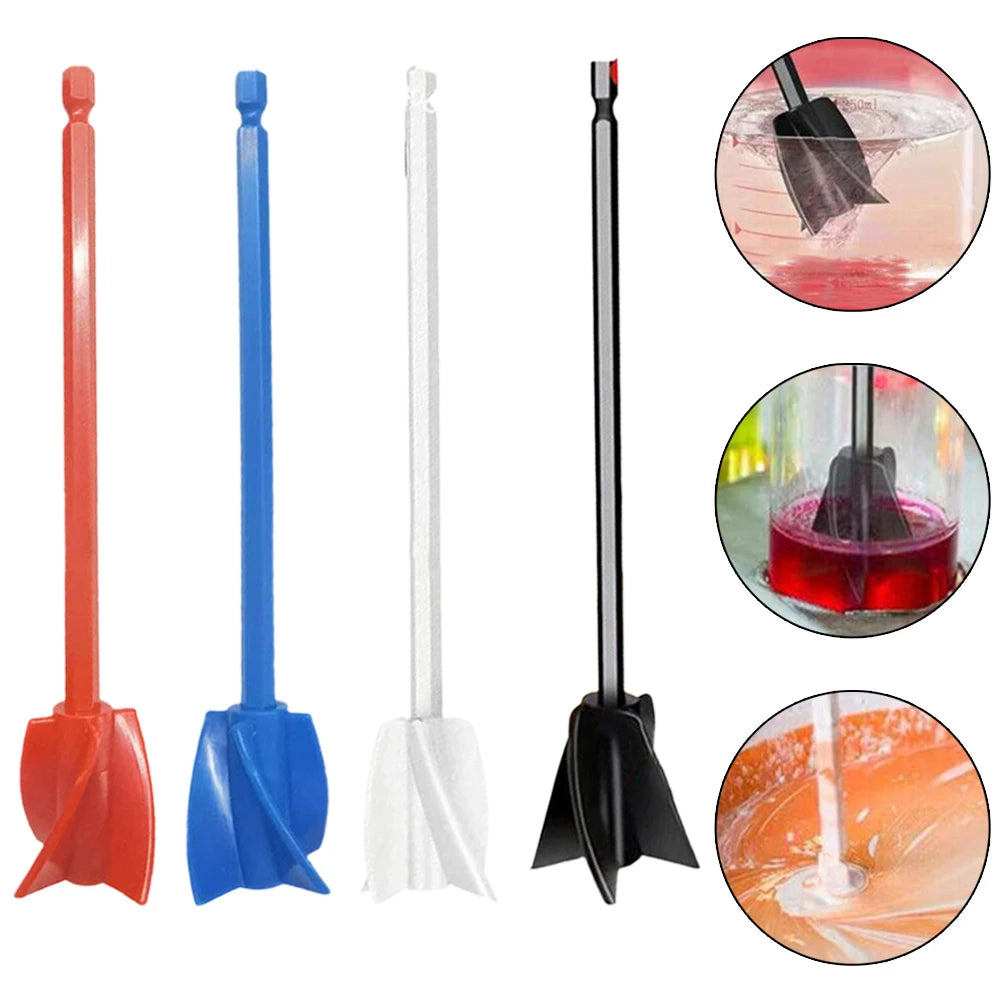 Epoxy Mixer Paint Drill Attachment Paddle Consistency Liquids Resin Head Stirrer Mixer Paint Resin Attachment With Drill Chuck
