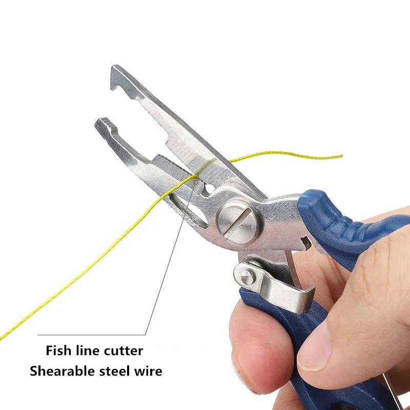 Fishing pliers, fishing line cutter, scissors, mini fishing hook remover, multifunctional tool, outdoor bass fishing line