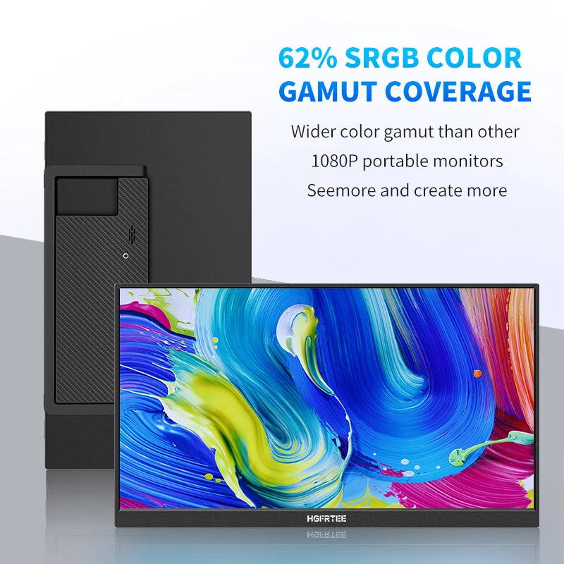 Arzopa 15.6'' FHD 1080P Portable Monitor with HDMI USB IPS Second Monitor External for PC Laptop Mac Switch Xbox ps4,S1 Table