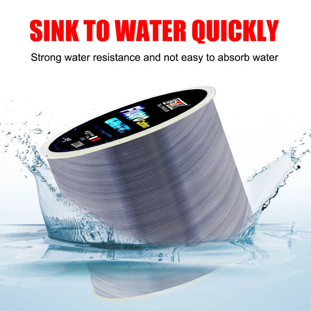 Nylon fishing Line 120m 0.14mm-0.6mm 4.13lb-45lb fluorocarbon coating treatment process carbon surface Fishing Accessories