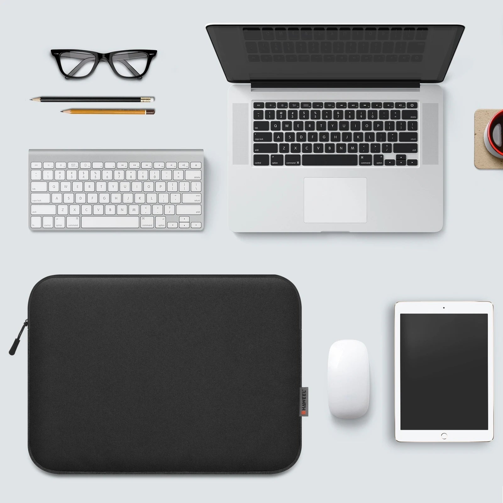 HAWEEL Laptop Sleeve Case 11 13 15 16  inch For HP DELL Notebook bag Carrying Bag Macbook Air Pro 13.3 Protective Case