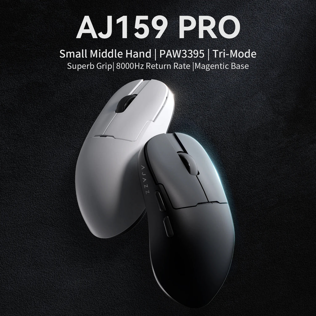 AJAZZAJ159 gaming mouse three-mode 8k wireless charging base lightweight professional gaming PAW3395