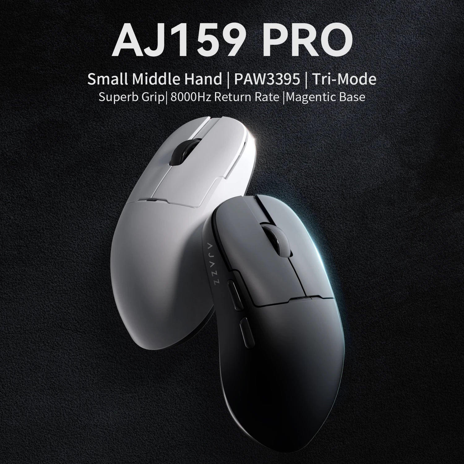 AJAZZAJ159 gaming mouse three-mode 8k wireless charging base lightweight professional gaming PAW3395