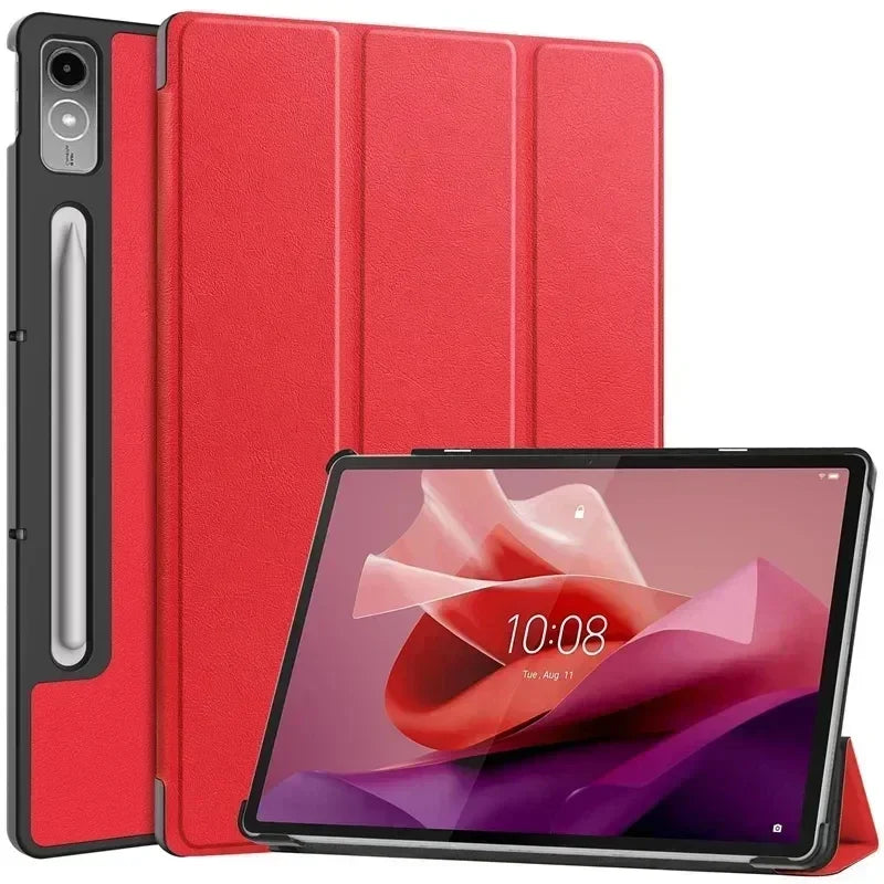 for Lenovo Xiaoxin Pad Pro 12.7 inch 2023 TB-370FU Tri-Folding Stand Smart Tablet Case For Lenovo Tab P12 Case 12 7 Cover funda