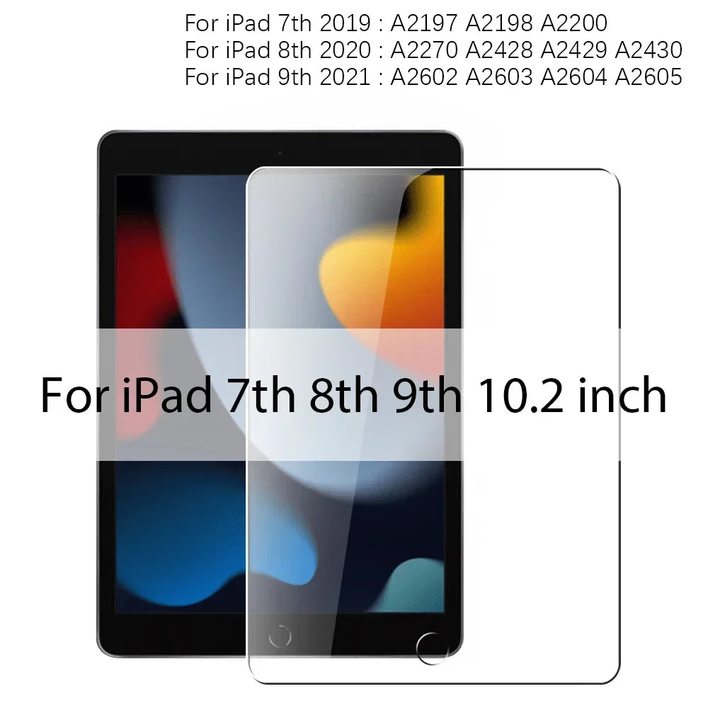 3PCS Tempered Glass For Ipad Pro 13 12.9 11 6th M4 M2 2024 Air 5 4 3 2 1 9 9th 10 10th Gen Mini 6 10.9 10.2 9.7 Screen Protector