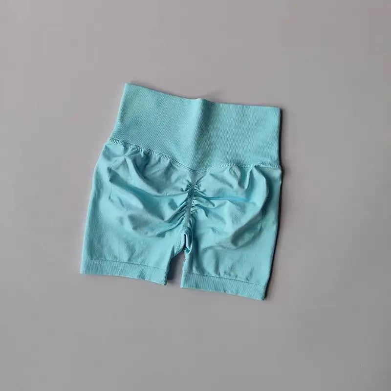 Peach Hip Lifting Sports Shorts Women High Waist and Waist Tightening Slimming Running Hip Speed Drying Three Point Tight Pants