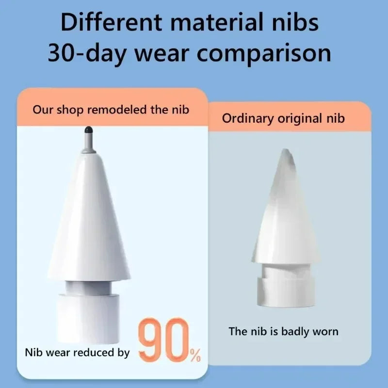 4X Replaceable Pencil Tips for Apple Pencil 1 2 Gen Soft Silicone Protective Cap Touch Screen Stylus Pen Nibs for IPencil 1 2