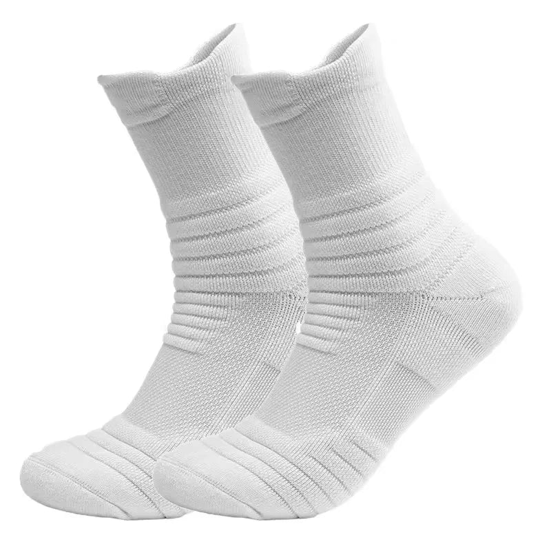 3 Pairs Men's Comfort Fit Cushion Performance Athletic Crew Socks For Outdoor Sports