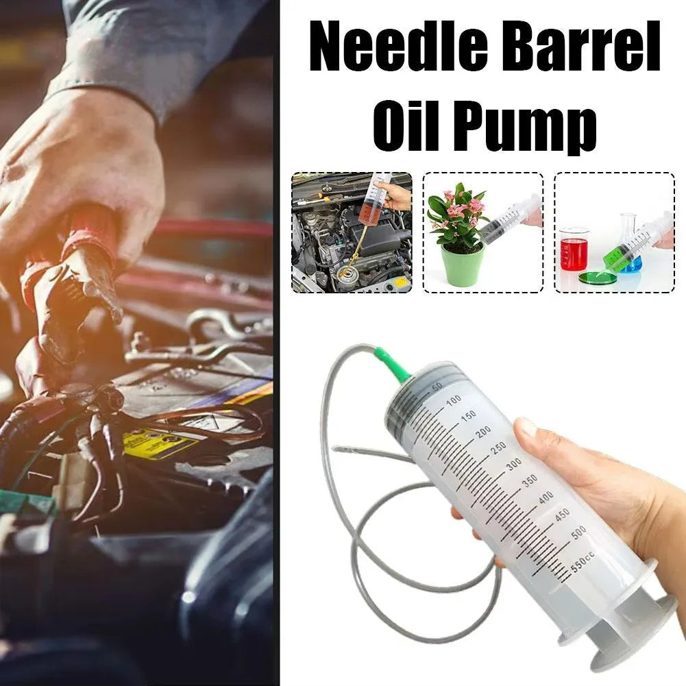 1 Set Car Oil Pump Extractor Oil Pump with Scale Reusable for Automobile Truck Oil Exchange Extractor Tools Pet Feeding Tools