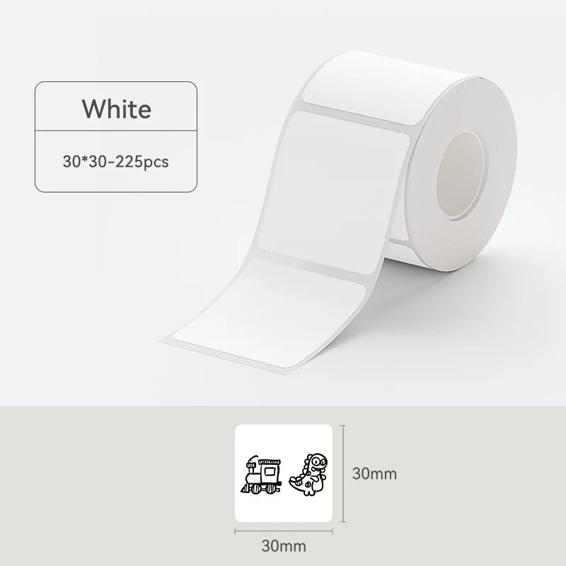 NIIMBOT B21/B1/B3S Full white series Thermal Label Sticker Paper Printable 20-50mm