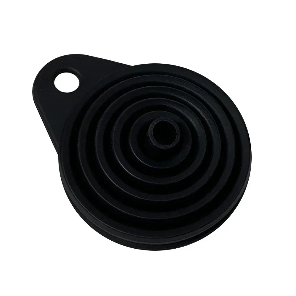 Car Engine Funnel Foldable Portable Auto Engine Oil Petrol Change Funnel Universal Silicone Liquid Funnel Washer Fluid Change