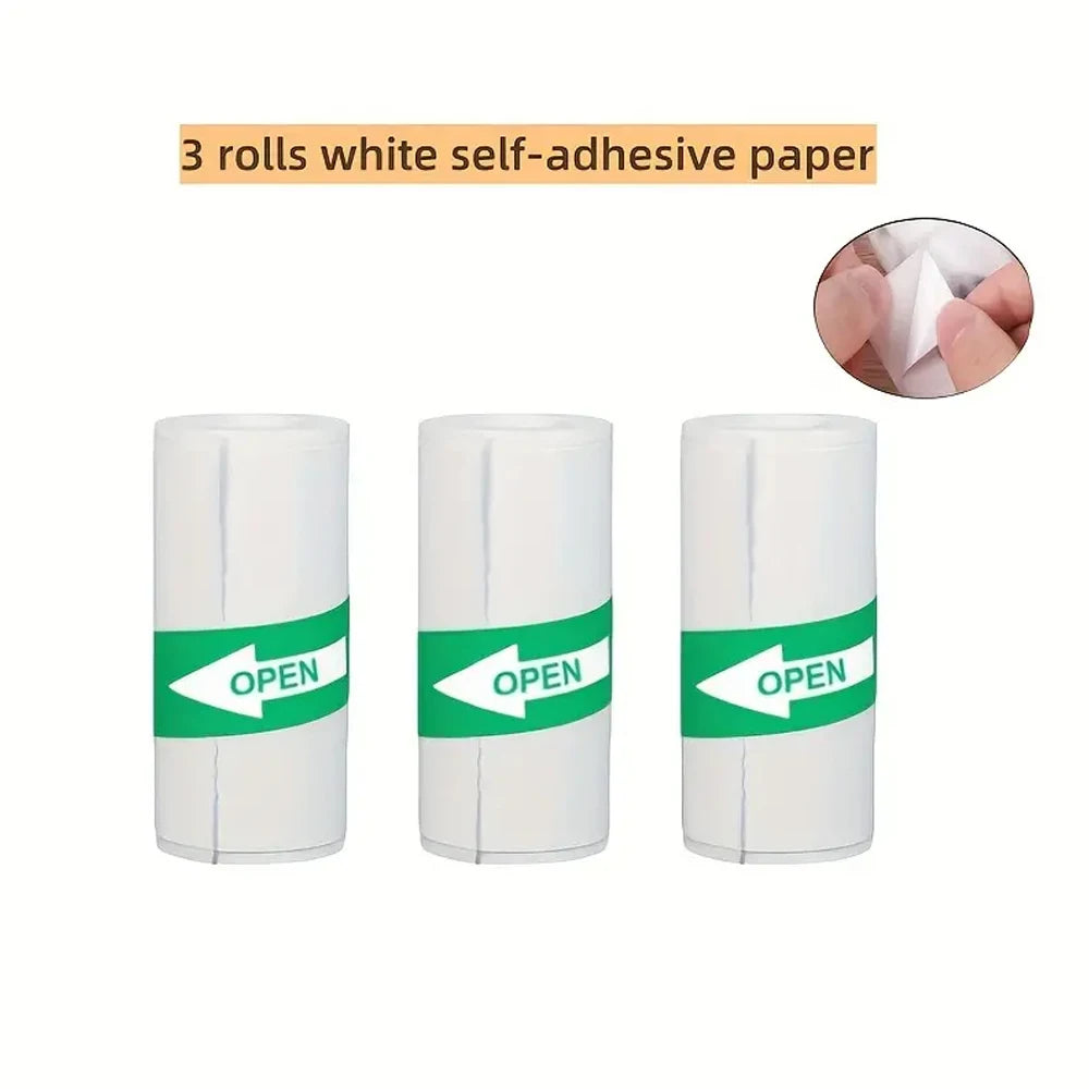 Mini Printer Thermal Adhesive Labels Printer Sticker Bluetooth Mini Pocket Label Notes Printer for Home and Office Android IOS