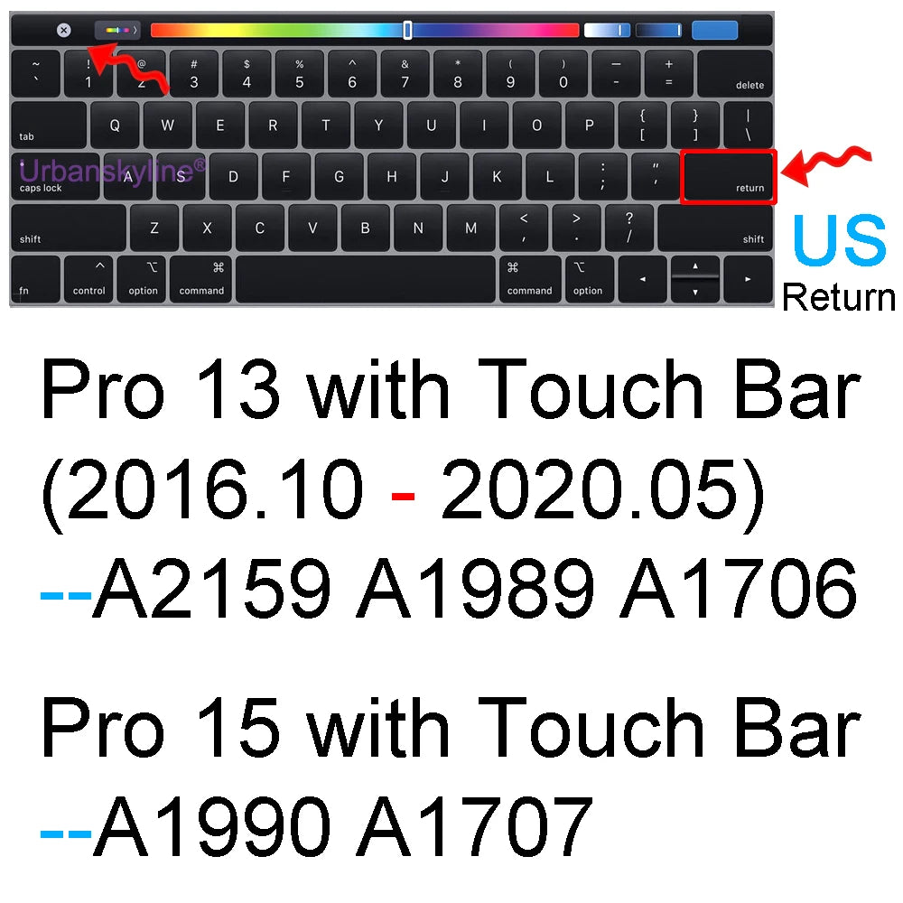 Keyboard Cover for Macbook Air 13 M3 15 Pro 14 M4 13 M2 16 Retina 11 Silicone Protector Skin Case A3113 A3114 A2681 A3240 A3241
